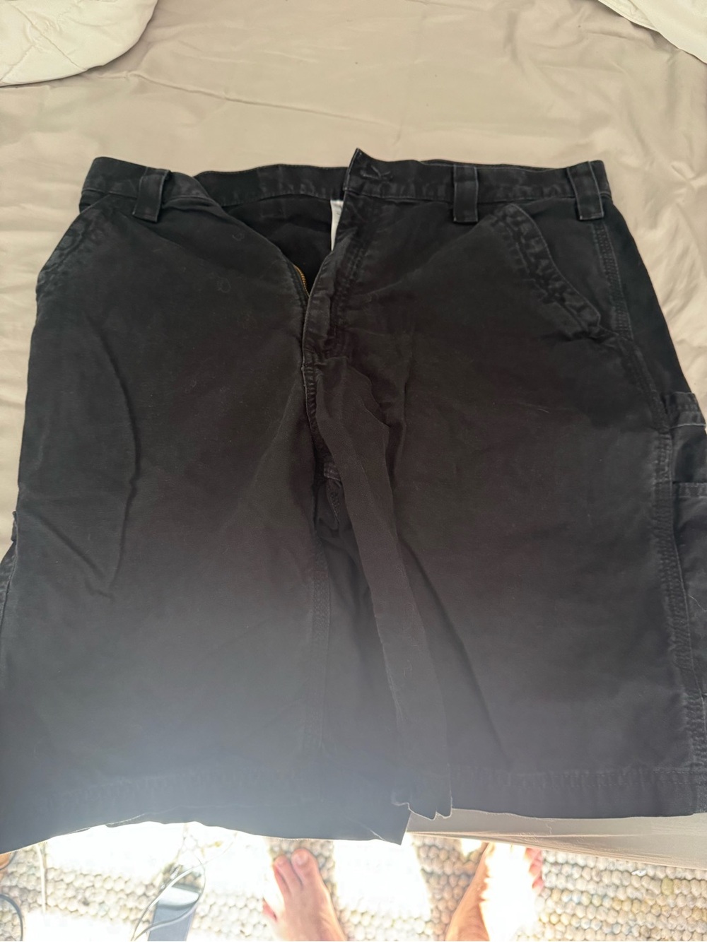 Carhartt Black Original Fit Utility Shorts